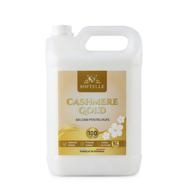 SOFTELLE POWER 1 – 5L Balsam Cashmere Gold + 10 Lavete GRATIS + pahar gradat